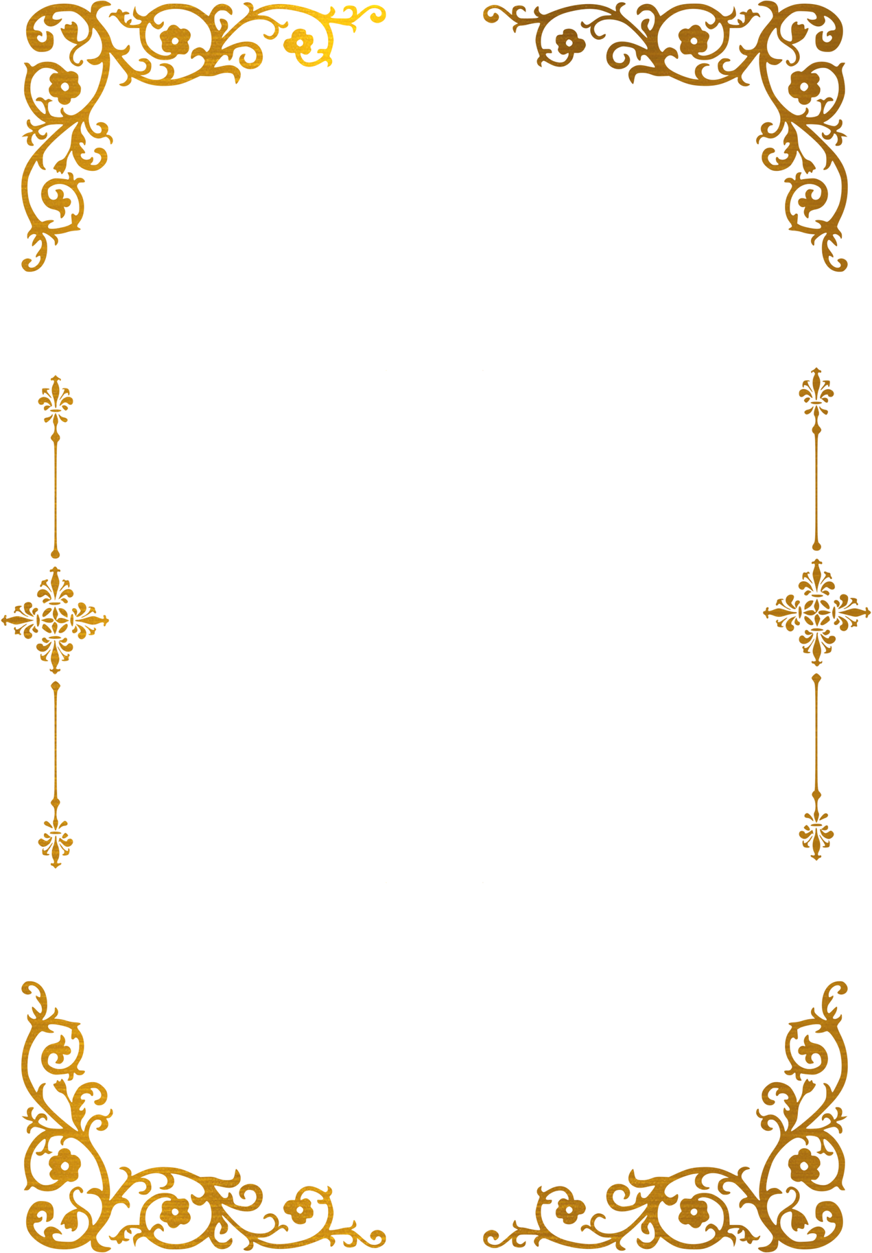 luxury gold frame pattern